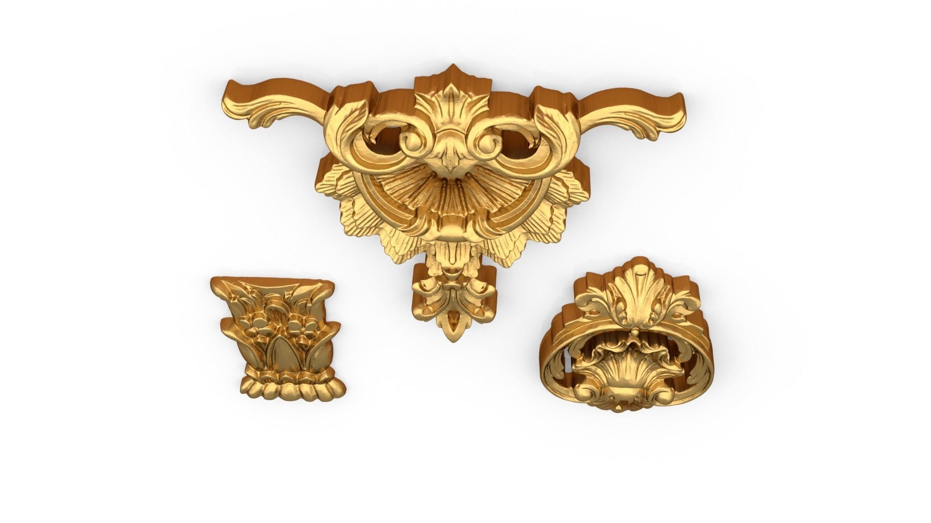 Classic decor ornament 72 3D model_5