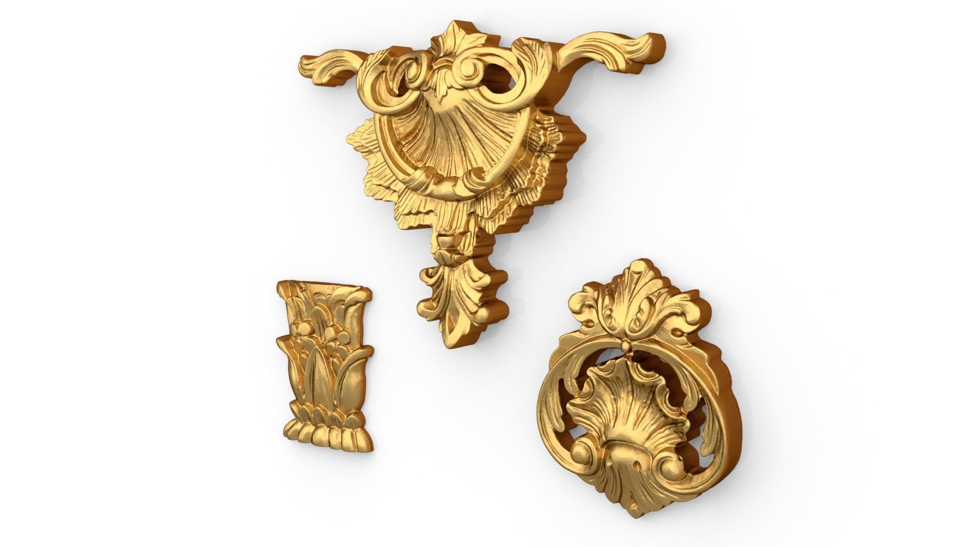 Classic decor ornament 72 3D model_2