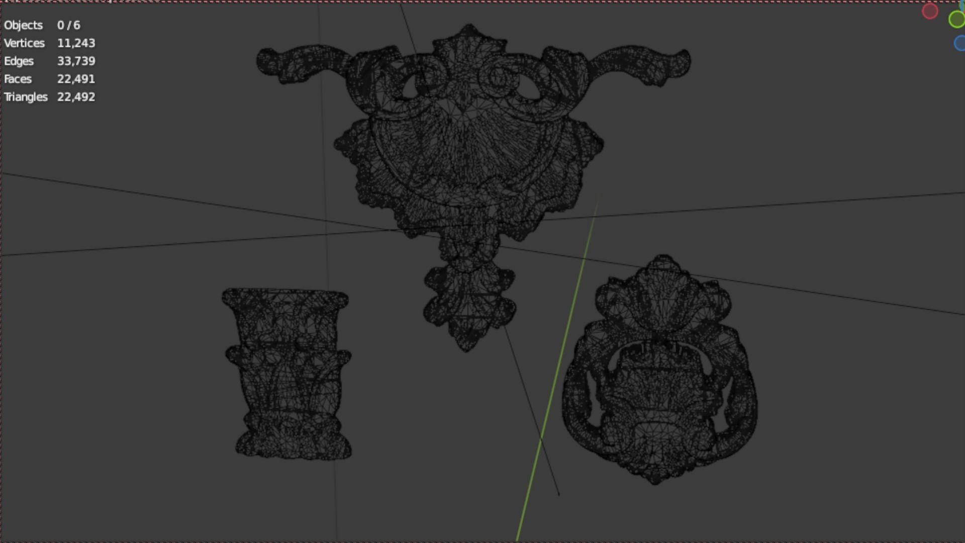 Classic decor ornament 72 3D model_6