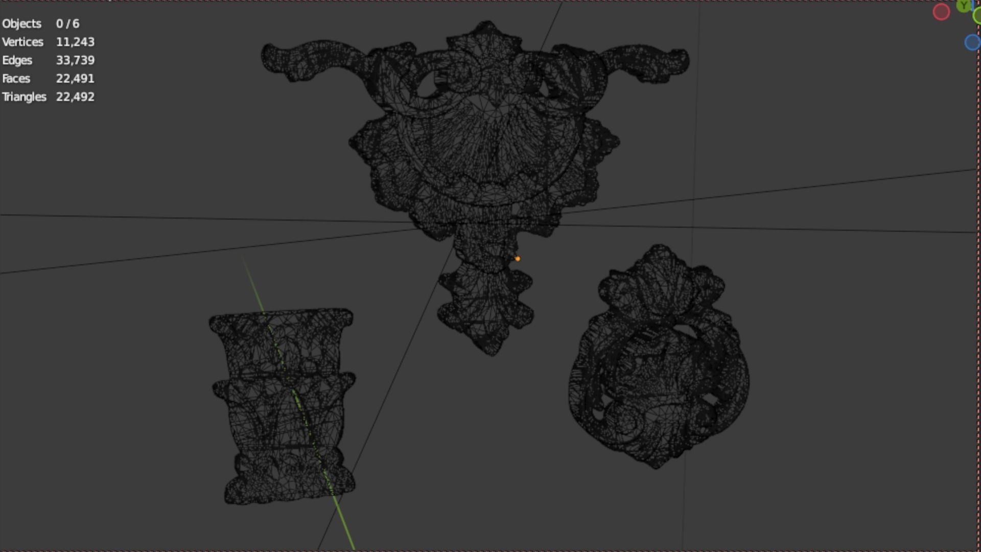 Classic decor ornament 72 3D model_7