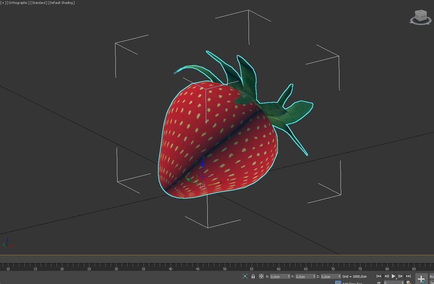 Strawberry Low poly 3D model strawberries Low-poly 3D model_17