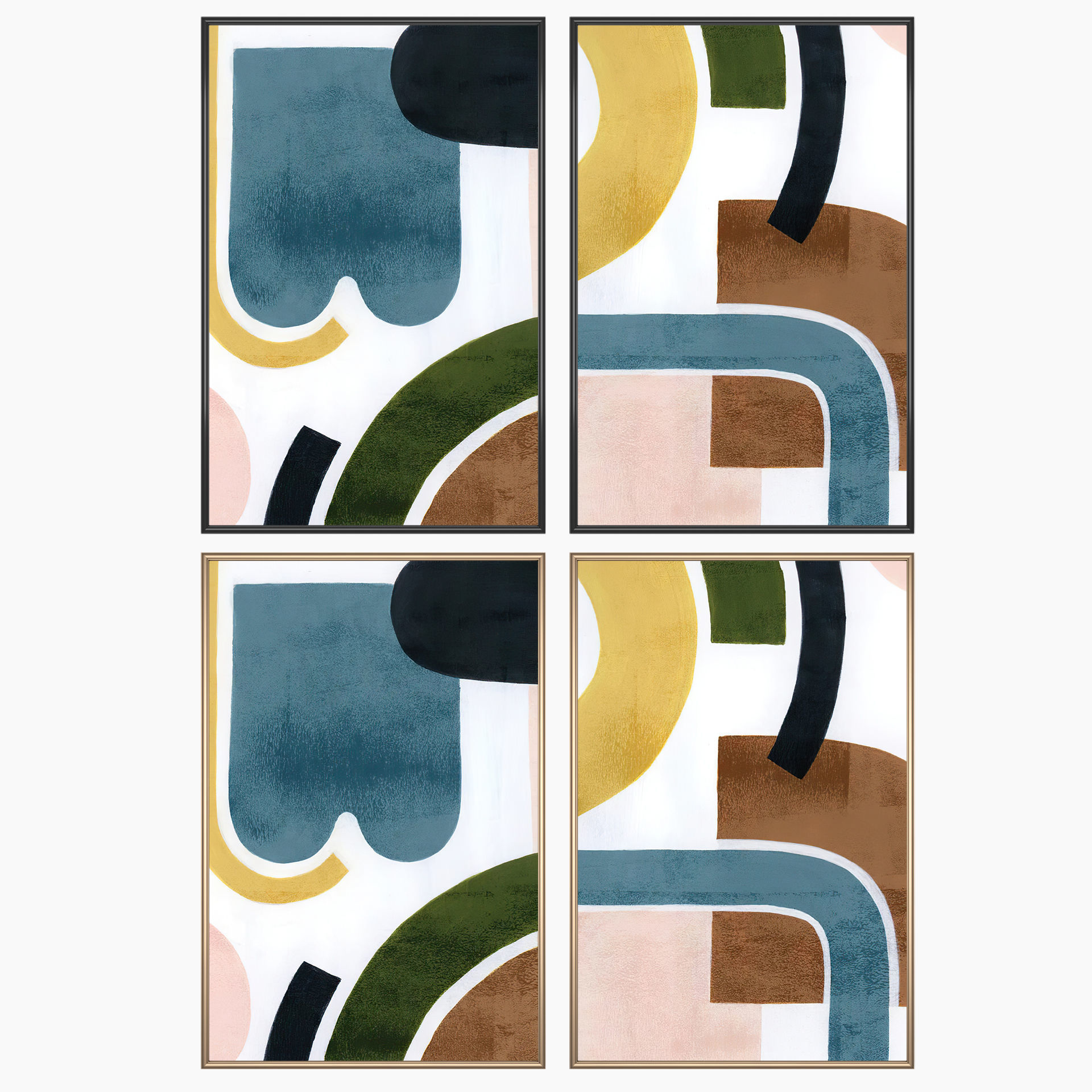 Wall Art Set 3627 3D model_1