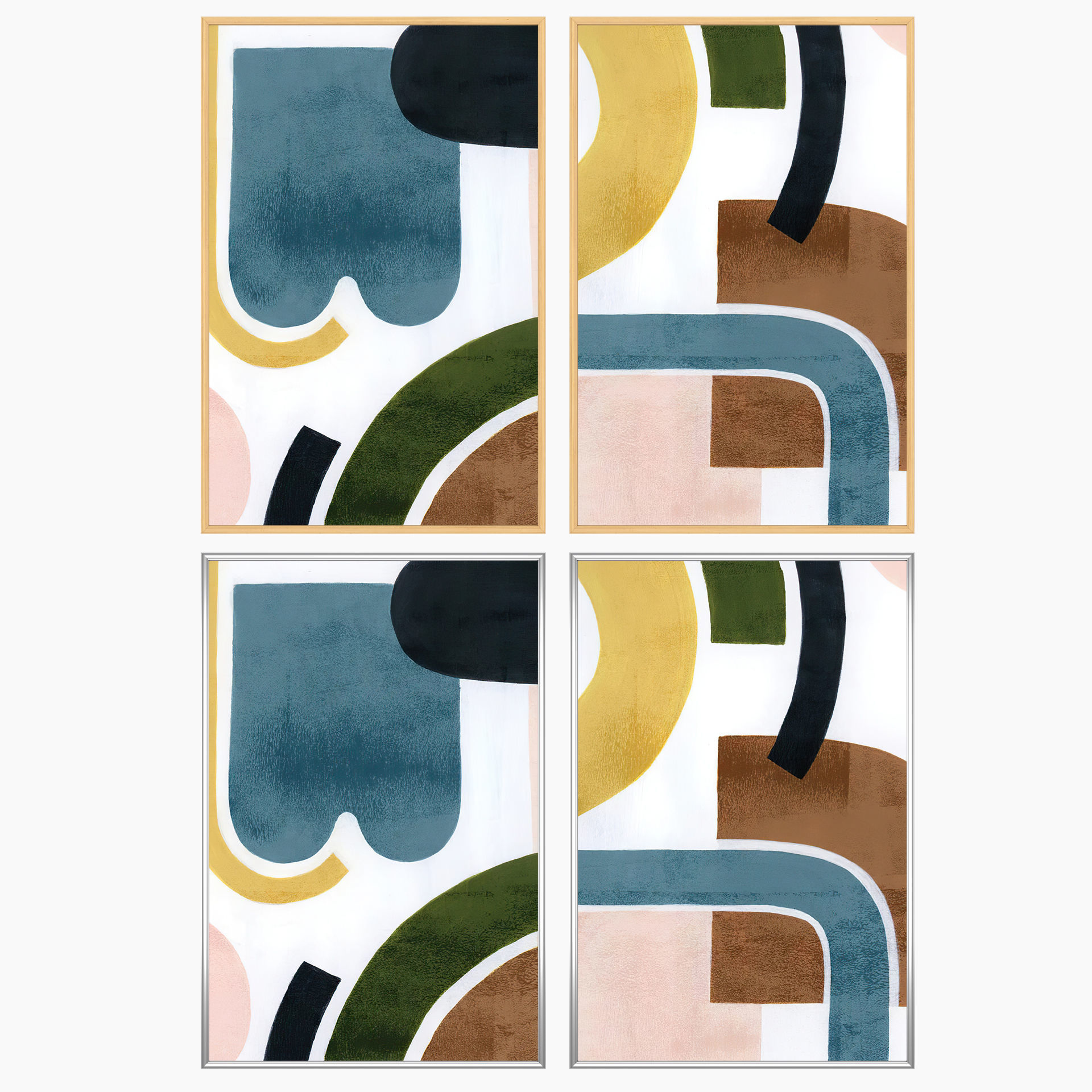 Wall Art Set 3627 3D model_2