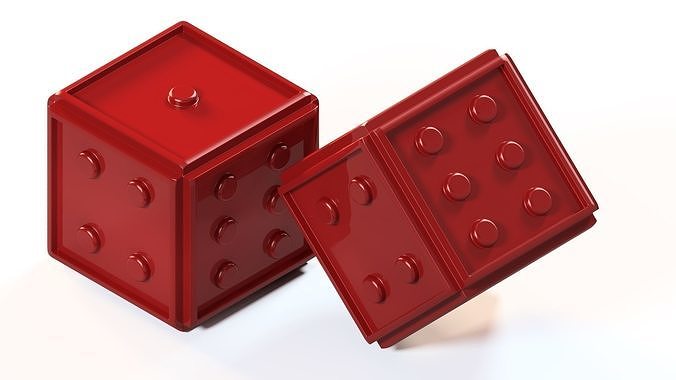 plastic dice 3D print model