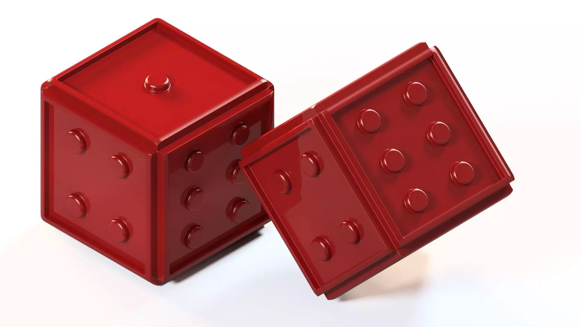 plastic dice 3D print model