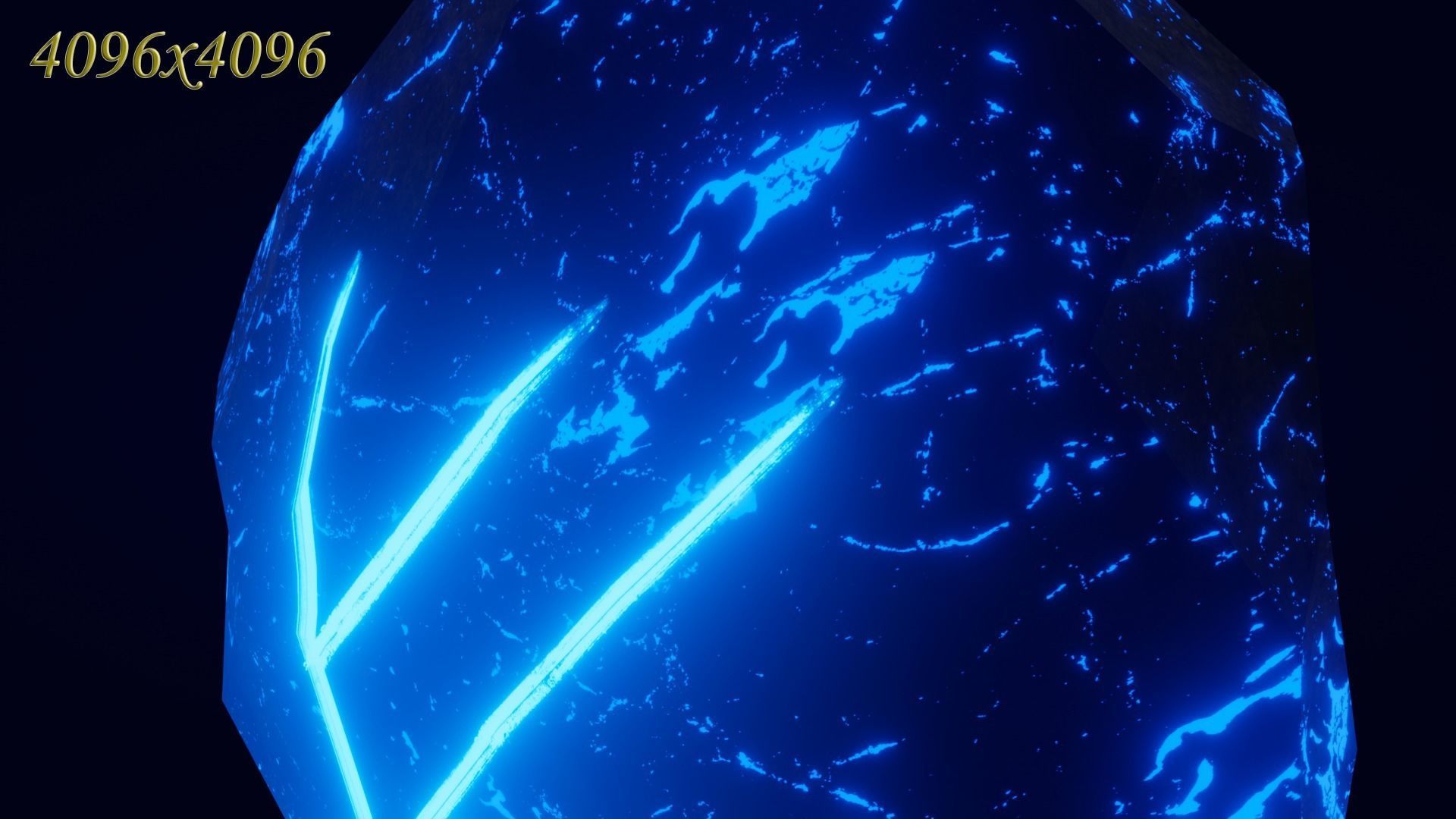 Elder Futhark 24 Runestones Pack Low-poly 3D model_2