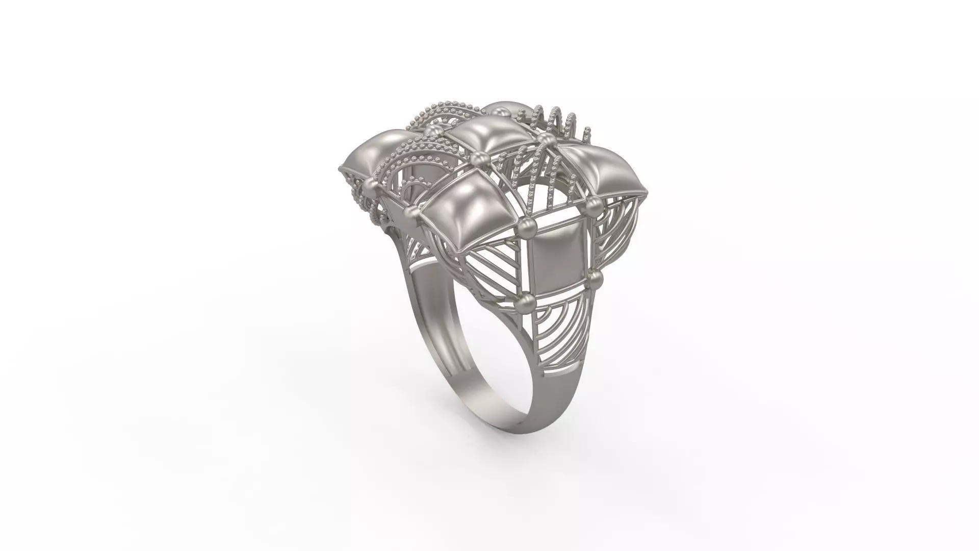 Ultra Vision Square Women Ring - Eu 58 3D print model