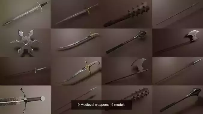 9 Medieval weapons