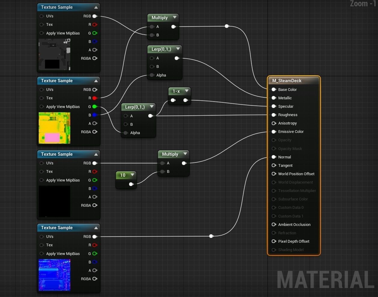 Steam Deck Low-poly 3D model_11