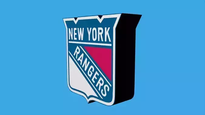 New York Rangers Team Logo 3D model