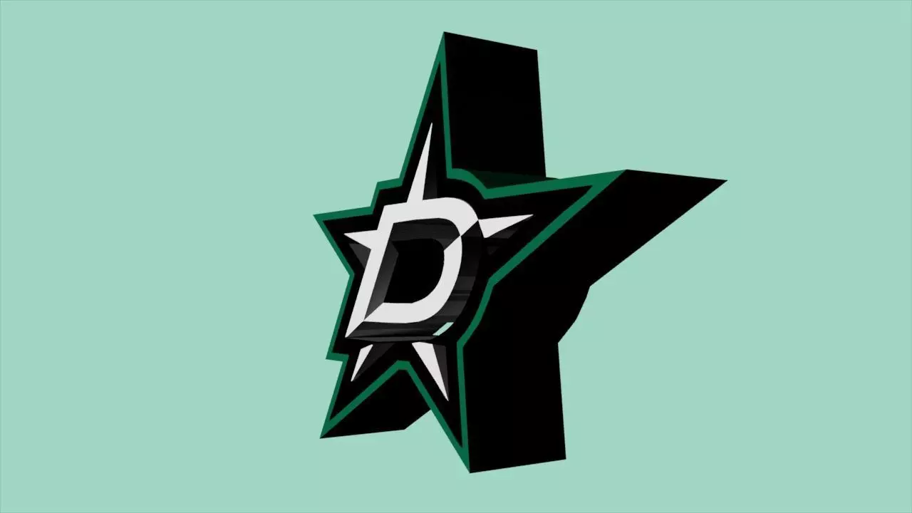 Dallas Stars Team Logo 3D model