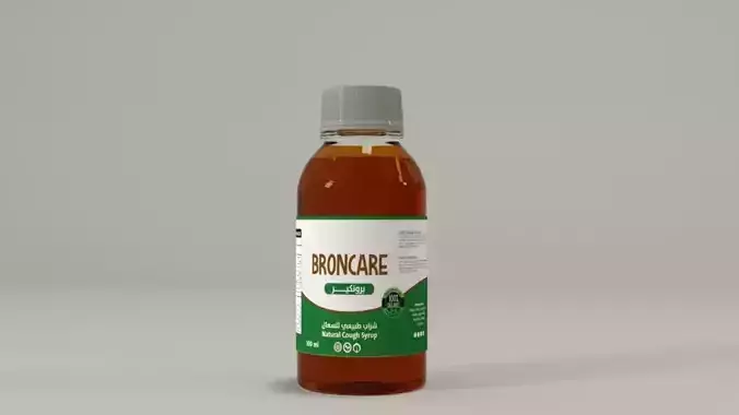 Medicine cough medicine bottle