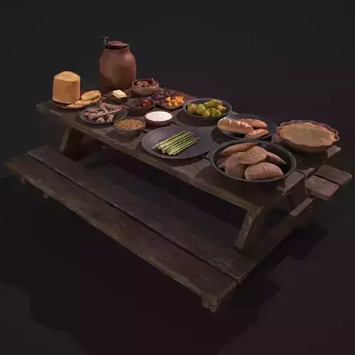Medieval Picnic  3D Model Collection