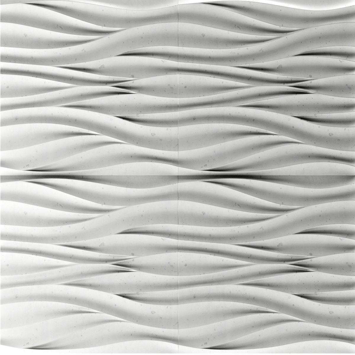 3d panel wave 3D model_1