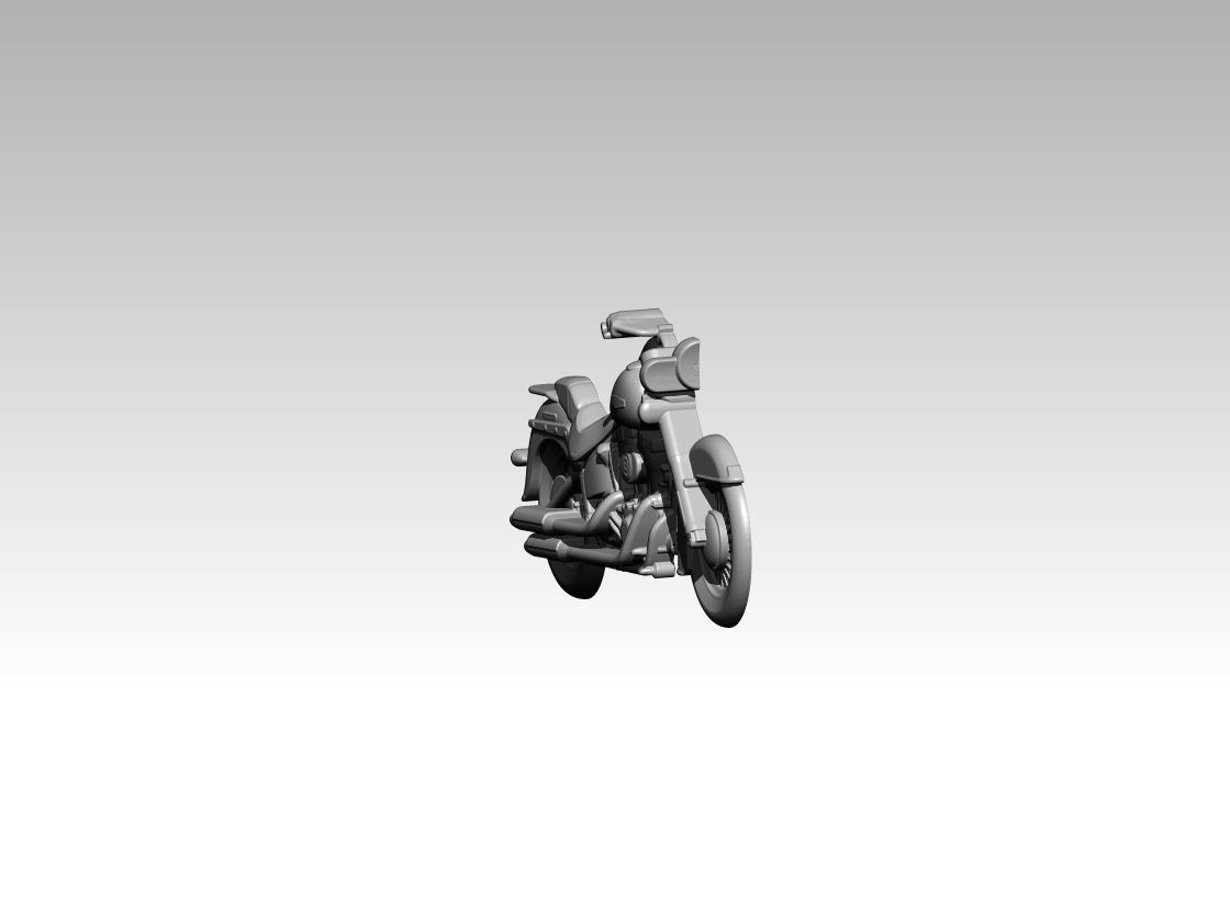 classic motorcycle relief 2 3D print model_2