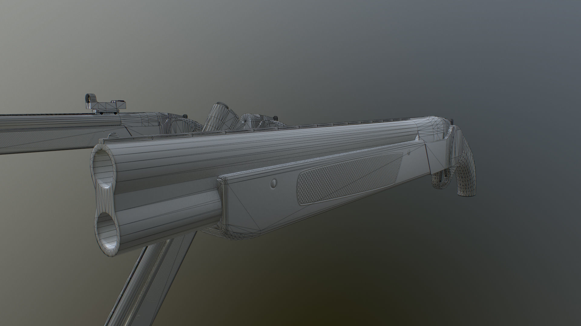 Modular TOZ-34 Low-poly 3D model_7