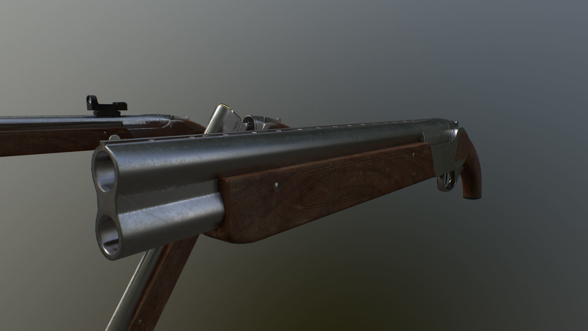 Modular TOZ-34 Low-poly 3D model_6