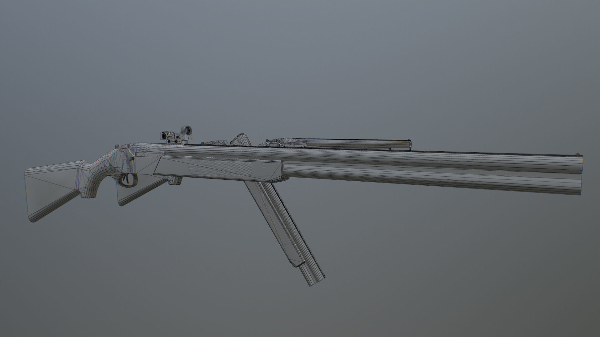 Modular TOZ-34 Low-poly 3D model_3