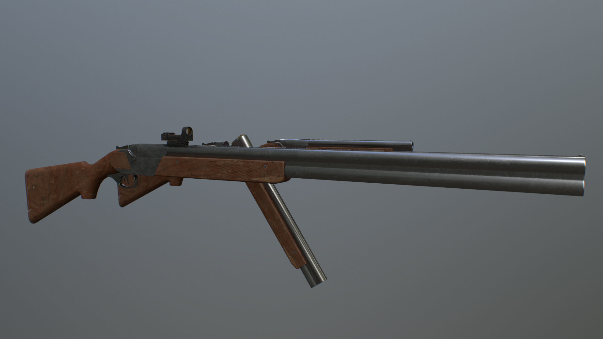 Modular TOZ-34 Low-poly 3D model_2