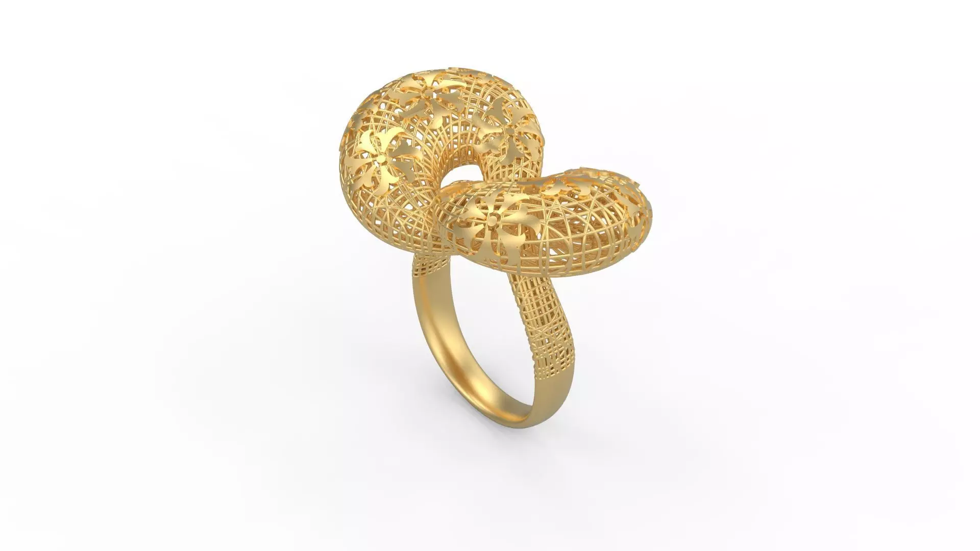 Ultra Vision Infinity Weave Women Ring 3D print model
