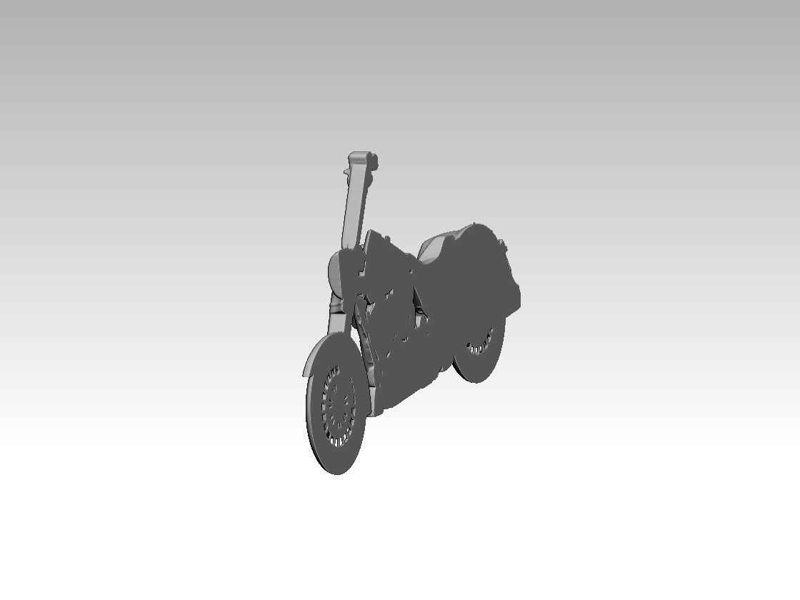 classic motorcycle relief 3 3D print model_3