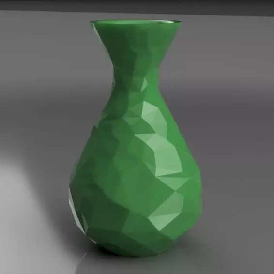 FLOWER VASE LOW POLY Free 3D print model