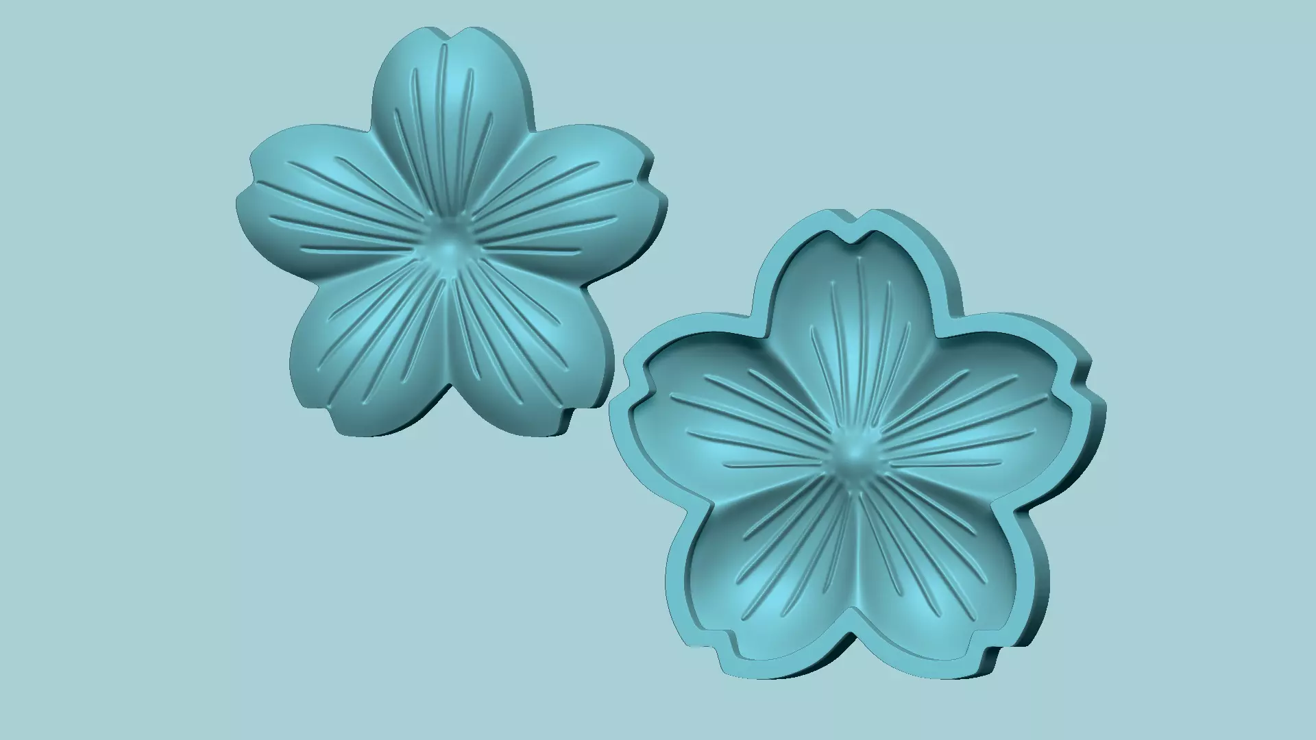 Cherry Blossom Flower - Molding Arrangement EVA Foam Craft 3D print model_0