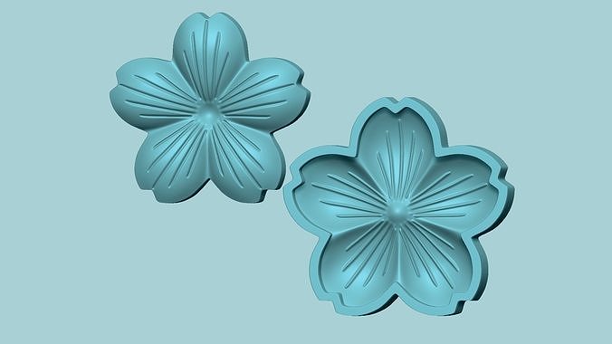 Cherry Blossom Flower - Molding Arrangement EVA Foam Craft 3D print model