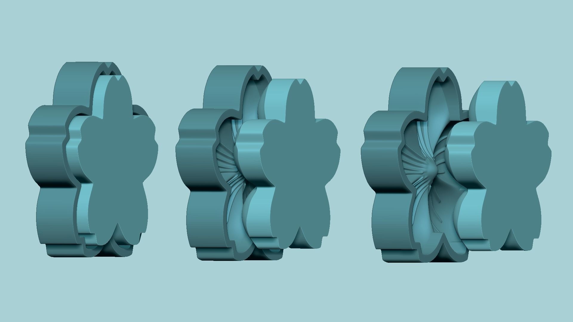 Cherry Blossom Flower - Molding Arrangement EVA Foam Craft 3D print model_12