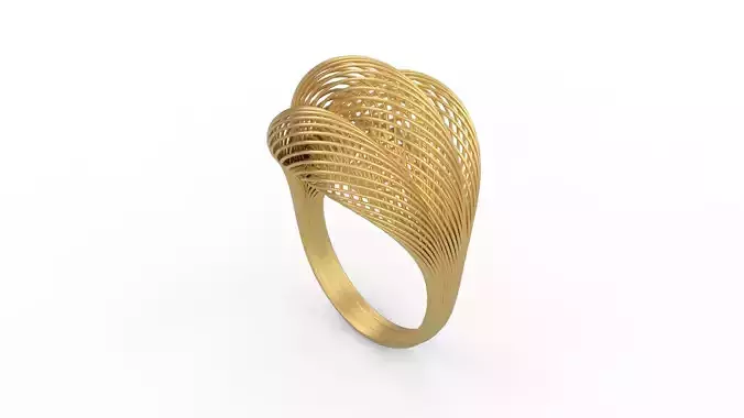 Ultra Vision Wicker Bouquet Women Ring - Eu 57 3D print model