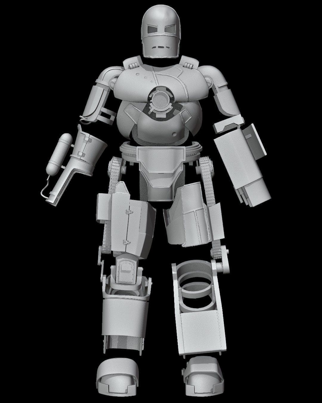Iron Man Mark 1 Full Armor 3D print model_2