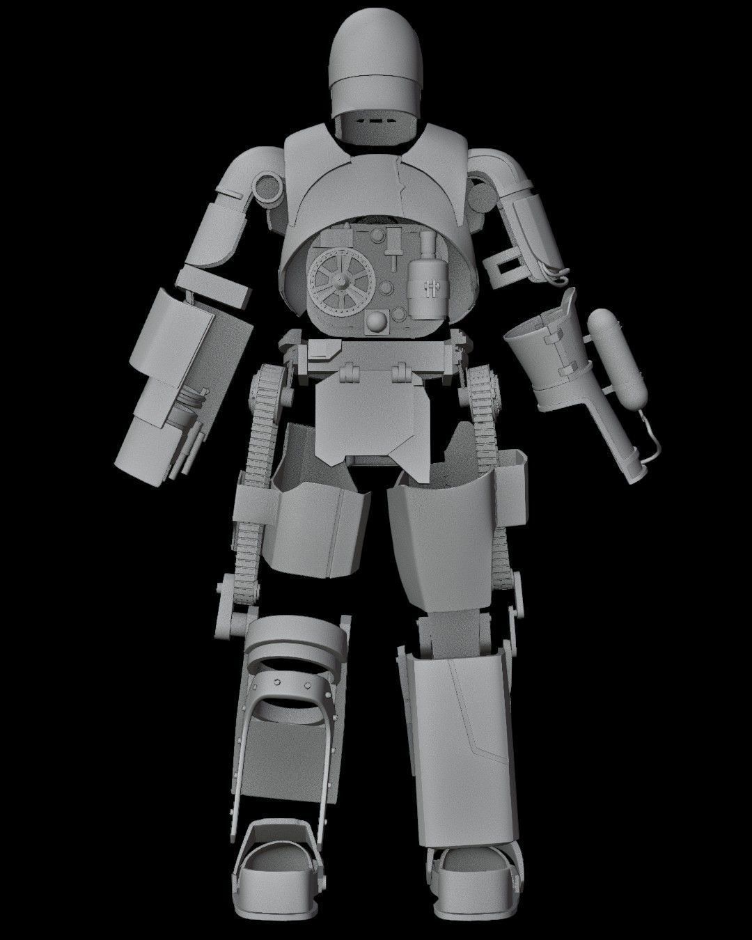 Iron Man Mark 1 Full Armor 3D print model_4