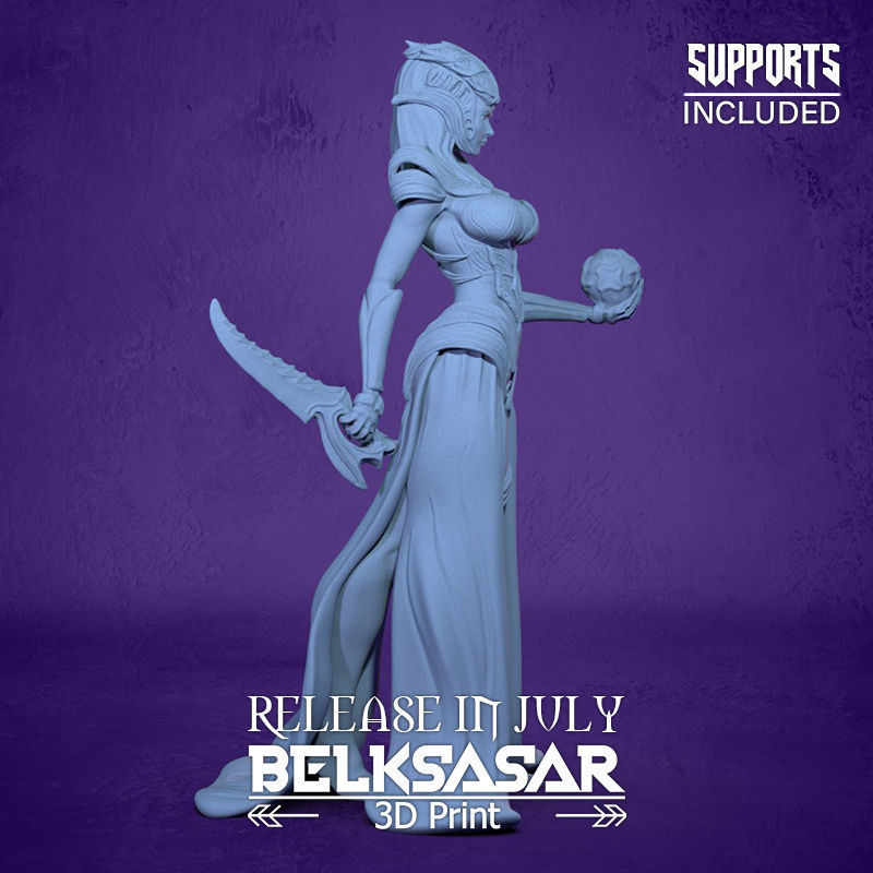 Cultist Female 3D print model_5