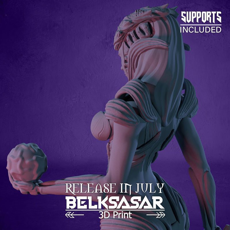 Cultist Female 3D print model_11