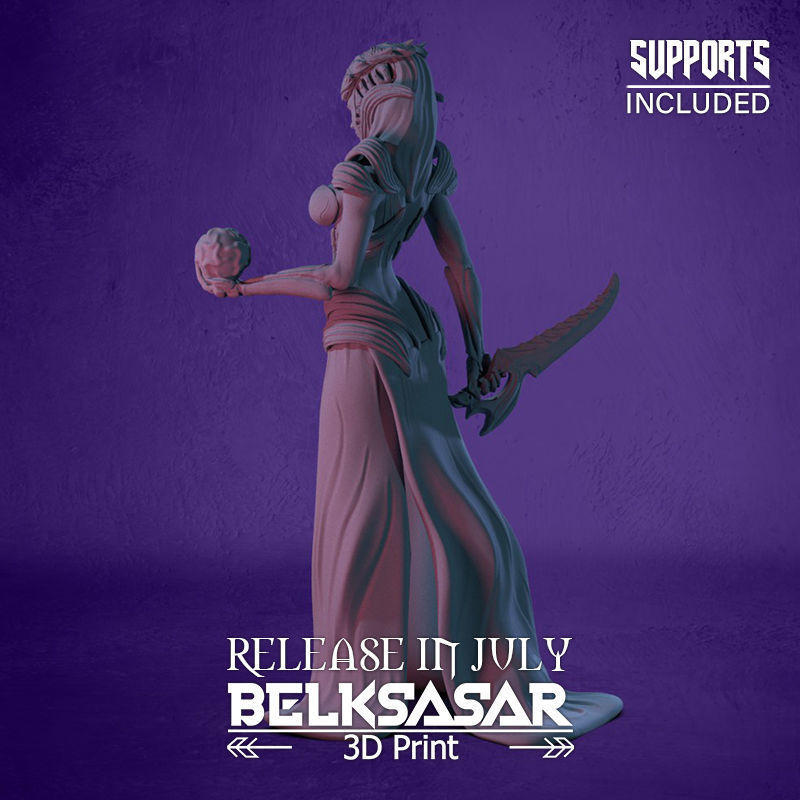 Cultist Female 3D print model_2