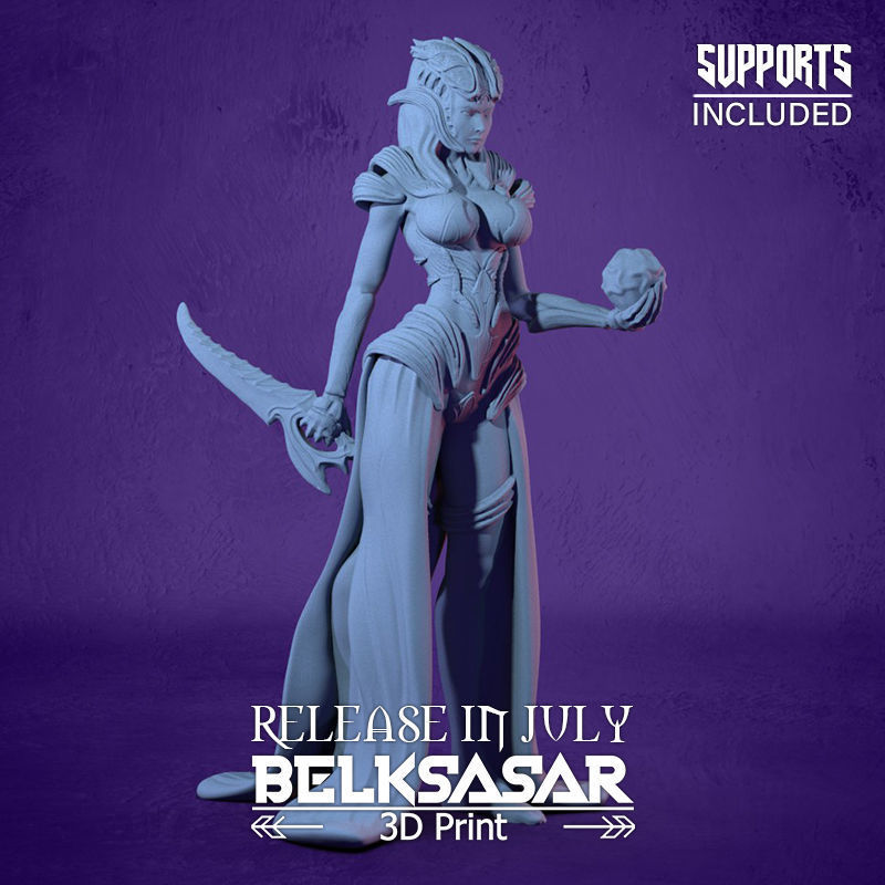 Cultist Female 3D print model_6