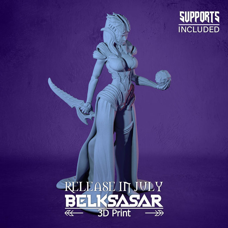 Cultist Female 3D print model_14