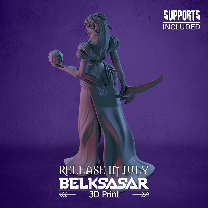 Cultist Female 3D print model_16