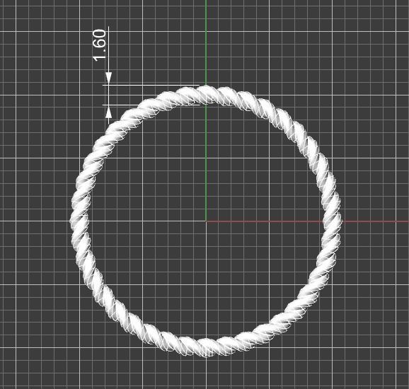 Rope Ring 3D print model_2