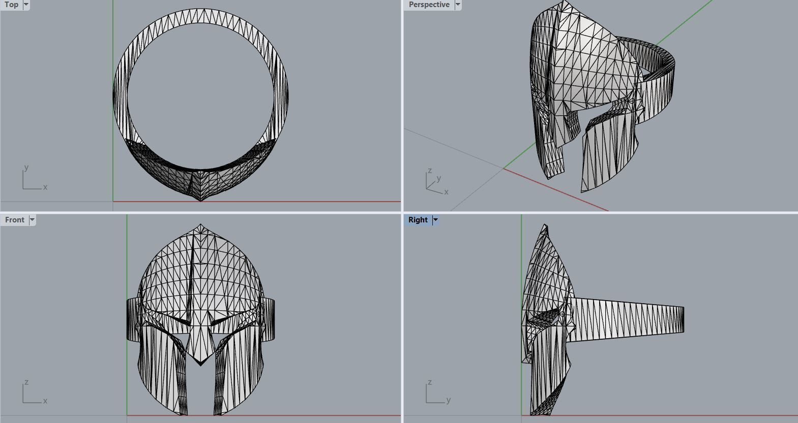 Helmet ring 3D print model_3