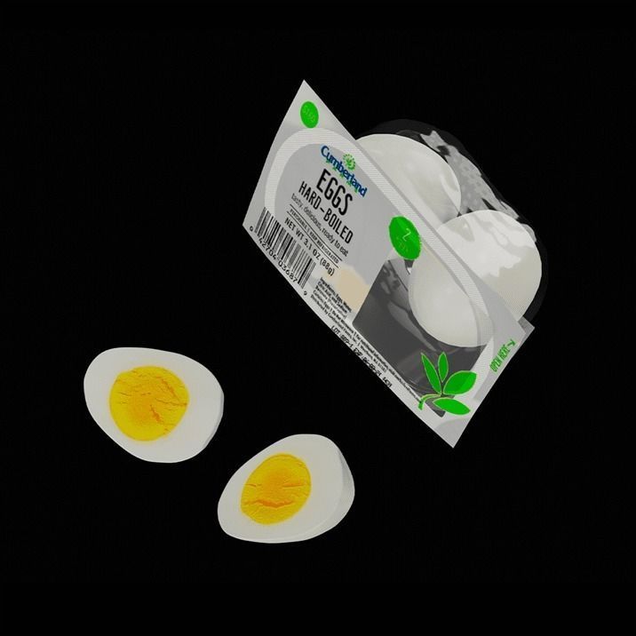 Package of Eggs 3D model_4