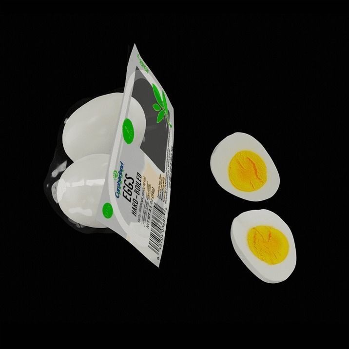 Package of Eggs 3D model_2
