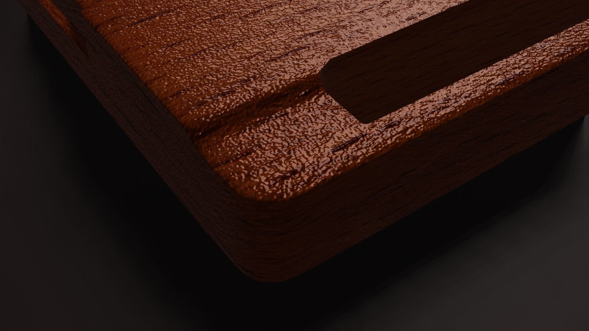 Wooden chopping boards 3D model with PBR 3D model_4