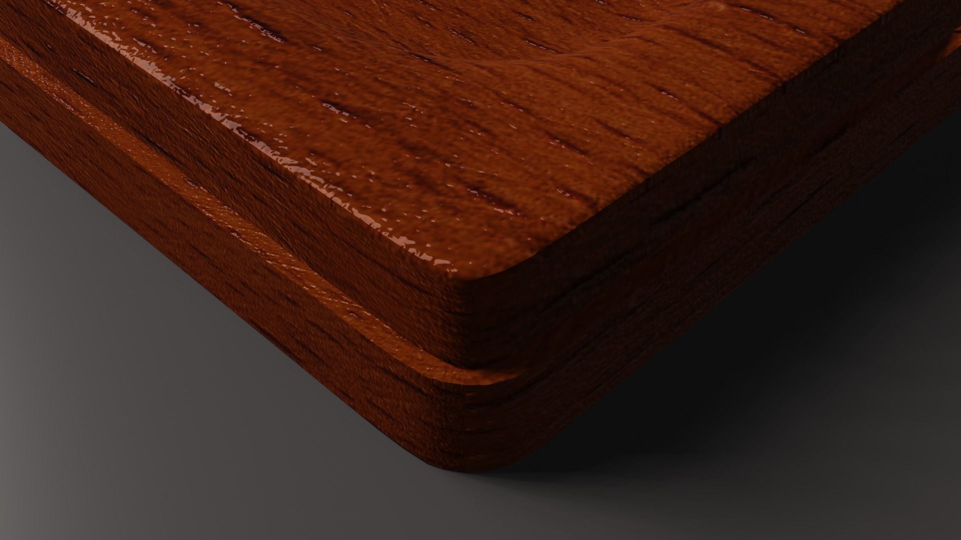 Wooden chopping boards 3D model with PBR 3D model_5