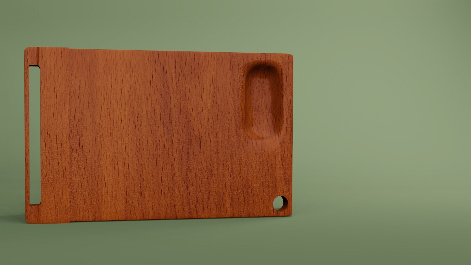 Wooden chopping boards 3D model with PBR 3D model_7