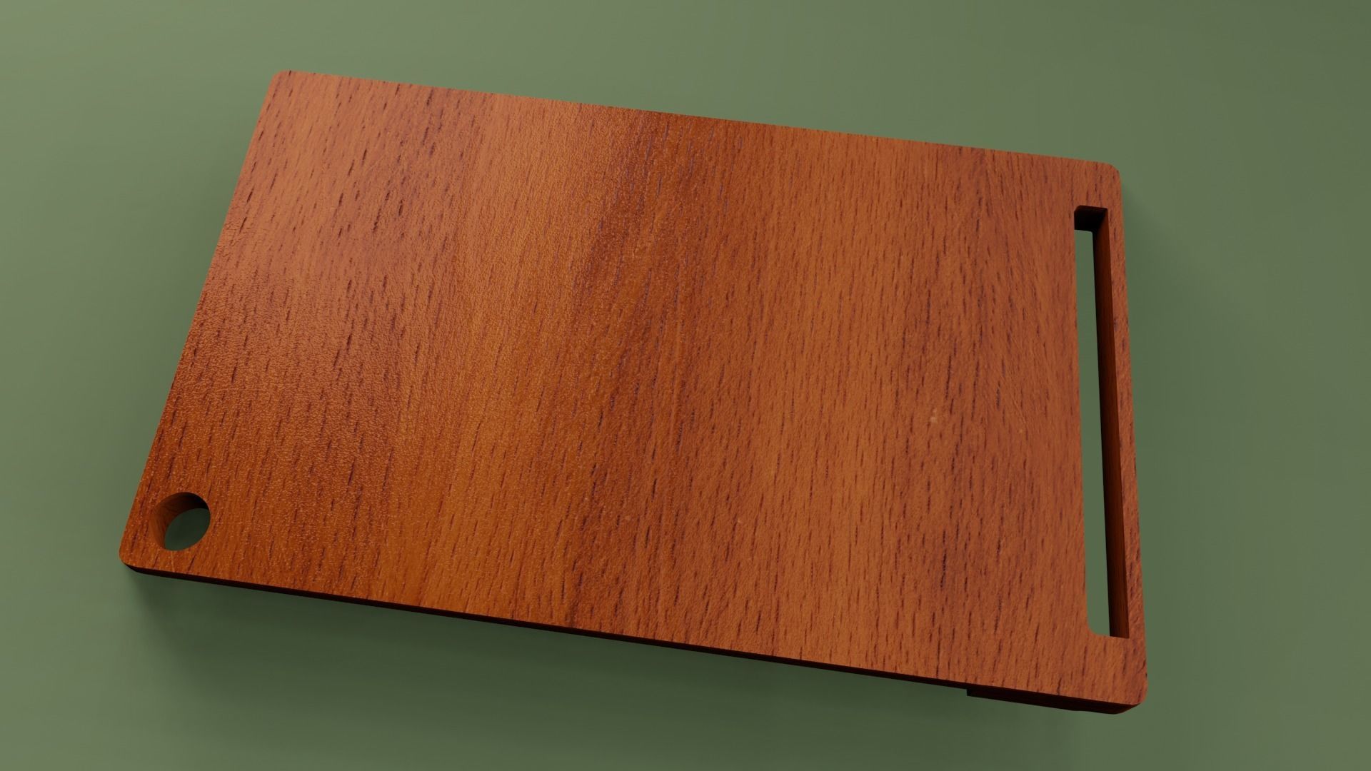 Wooden chopping boards 3D model with PBR 3D model_8