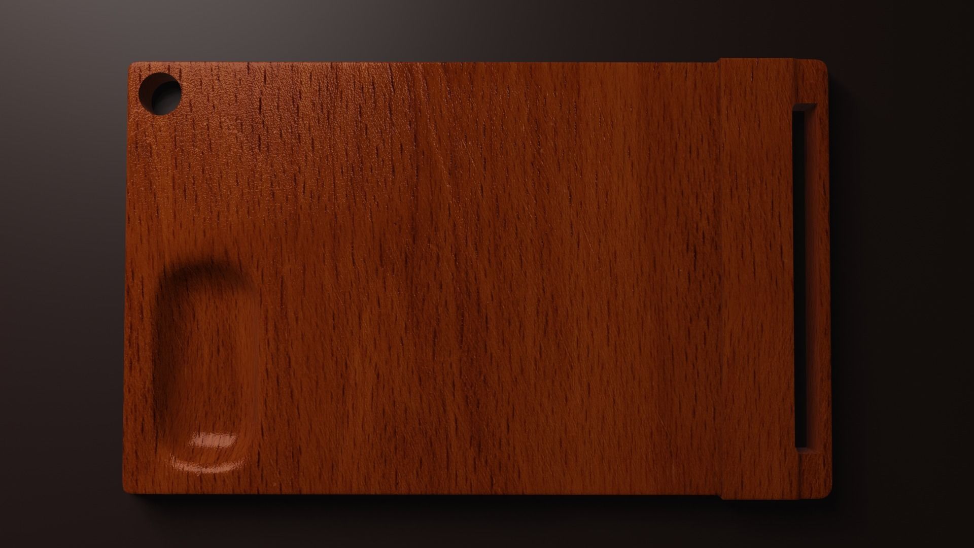Wooden chopping boards 3D model with PBR 3D model_2