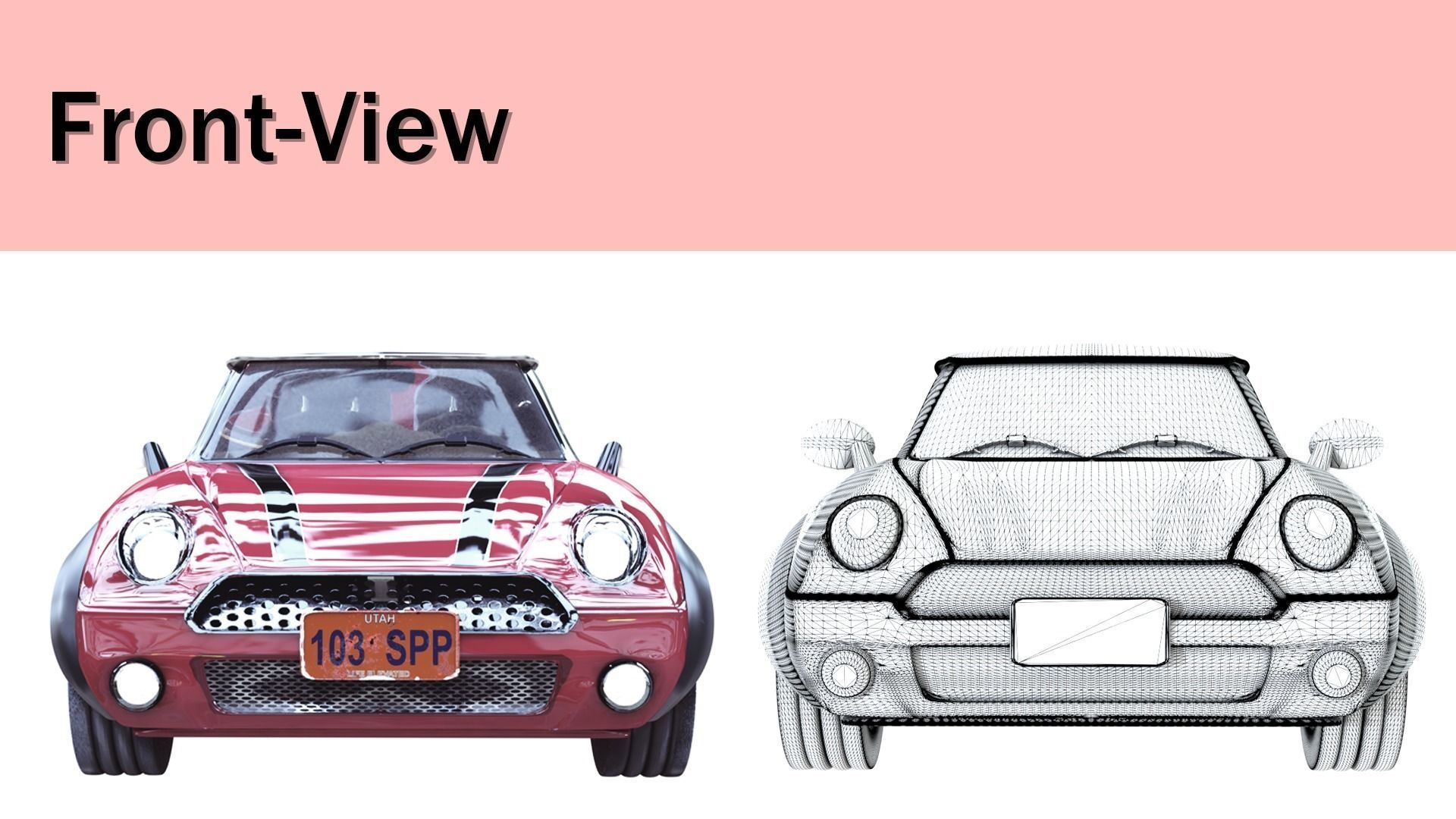 Vehicle Mini  PBR 3D model_3