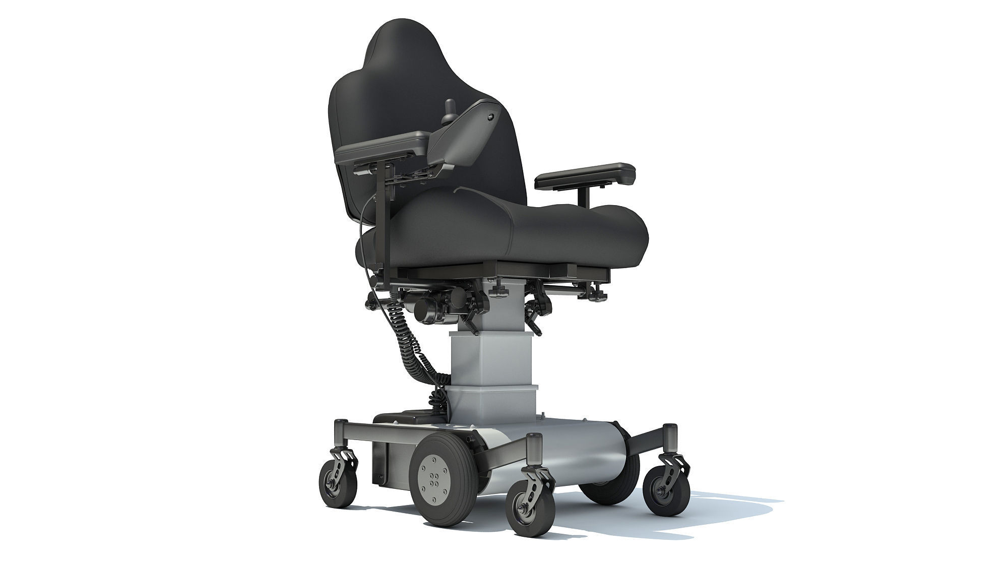 Electric Wheelchair 3D model_7