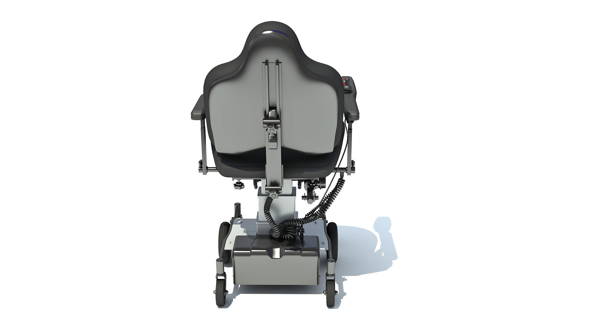 Electric Wheelchair 3D model_3